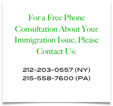 For a Free Phone Consultation About Your Immigration Issue, Please Contact Us:

212-203-0557 (NY)
215-558-7600 (PA)

info@brophylenahan.com